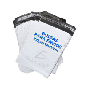 Paquete con 100 pzas de bolsas - sobres repelentes al agua de 50x60cms, con 1 compartimiento, variedad de funciones / bolsa.envio45x55 / bolsa.envio50x60
