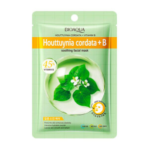 Mascarilla facial calmante bioaqua con extracto de houttuynia cordata + vitamina b, 25ml / bqy46703