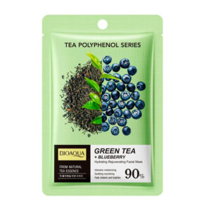 1pza Mascarilla bioaqua hidratante de té verde y arándanos para hidratar y rejuvenecer la piel / tea polyphenol series / bqy46758