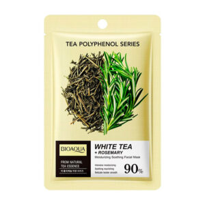 1pza Mascarilla bioaqua hidratante, calmante con extracto de té blanco y romero / tea polyphenol series / bqy46789