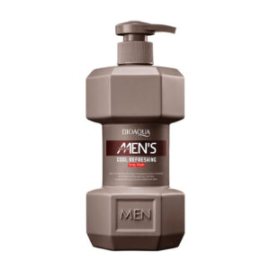 Gel de baño / body wash bioaqua con aroma a colonia para hombre, 500ml + envase en forma de mancuerna / bqy48127