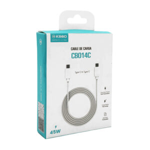 1pza Cable de carga kbod de tipo c a tipo c, con capacidad máxima de 45w, variedad de usos / kbod / cbo14c / enjoy life