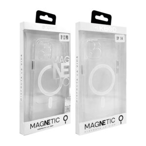 1pza Funda protectora transparente para iphone, de plástico, con función de magsafe, variedad de modelos / clear case / magnetic