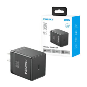 Cubo cargador rápido GaN con potencia de 35w, puerto tipo c y multi protección, variedad de colores / dhj-35