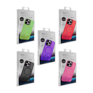 1pza Funda protectora de plástico, para iphone, con detalles brillantes y función de magsafe, variedad de modelos / espacio 3 / magnetic / kbod