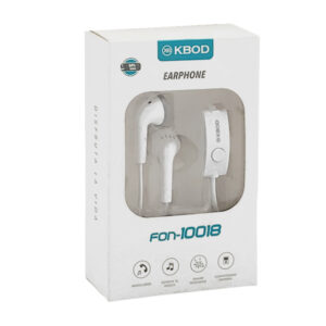 1pza Audífonos / auriculares alámbricos, tipo earphones, bicolor, con micrófono y entrada jack 3.5 mm, variedad de funciones / kbod / earphone