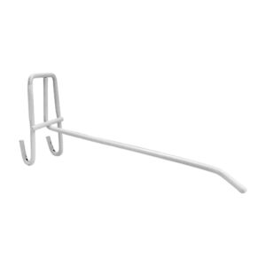 1pza gancho metálico en color blanco de 15cm para reja / h1318
