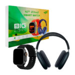 Smart watch h27 ultra 3 con 4 correas intercambiables y diadema inalámbrica bluetooth / h27