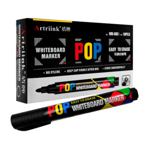 1 Caja de 10 marcadores plumones permanentes, con punta gruesa y tapa desenroscable, variedad de usos / wb-805 / artriink / pop