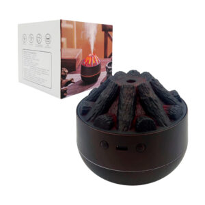 Humidificador pequeño con forma de fogata con leña y luz temática, capacidad de 300ml, variedad de colores / jsq449-b / sc-e351