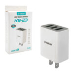 1pza Cubo cargador kbod de carga rápida y triple entrada, variedad de funciones / fast travel charger / kbod / 5.1a