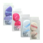 Paquete con 2 esponjas suaves para maquillaje en variedad de formas y colores / professional beauty tools / ln64-s08