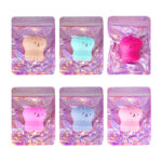 1pza mini figura de silicón para limpiar las brochas de maquillaje, variedad de colores / limpiador brochas / animal silicón / ln64-531