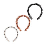1pza Diadema estilo peineta, con textura tipo encaje, variedad de colores / lu9222
