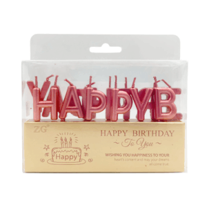 Paquete con 13 velas de cumpleaños para formar la frase de happy birthday, variedad de colores / happy birthday to you / 816478