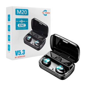 Audífonos inalámbricos bluetooth m20 yisen con diseño de alien y estuche de carga / m20