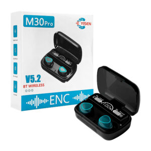 Audífonos inalámbricos bluetooth m30 pro yisen con estuche de carga / m30 pro