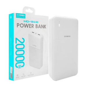1pza Batería portátil / power bank kbod con 2 entradas usb, v8, tipo c y capacidad máxima de 20000 mah, variedad de usos / md-12410 / enjoy life