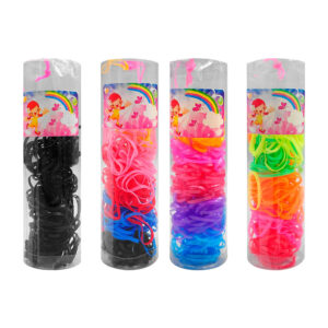 1pza Tubo con ligas gruesas para el cabello, variedad de colores / pj42