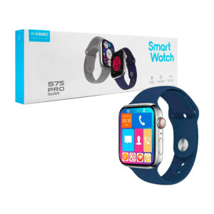 1pza Reloj inteligente smartwatch plateado, con 1 correa extensible lisa, de caucho y cargador magnético, variedad de funciones / kbod / s75 pro silver / enjoy life