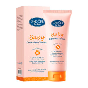 Crema facial limpiadora sadoer para niños con extracto de caléndula y aminoácidos, 100g / baby calendula cleanser / sd16980