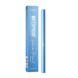 Lápiz de cejas sadoer a prueba de agua y tono en café oscuro, 0.4g / waterproof eyebrow pencil / sd37303