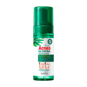 Mousse limpiador sadoer de árbol de té para piel grasa, disminución del acné, 150 g / tea tree acnes oil control clean mousse / sd42439