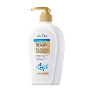 Botella de loción sadoer corporal calmante con colágeno tipo lll de 400 ml / sd50267 / smooth wrinkles collagen 3x / soothing body lotion