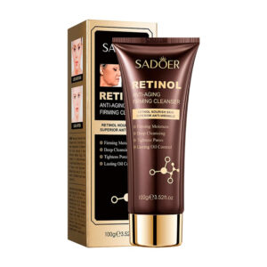 Crema limpiadora facial anti arrugas sadoer con extracto de retinol, 100g / sd87044