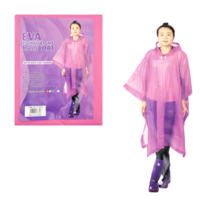 1pza Impermeable para adulto, de plástico, con diseño holgado, botones abrochables y capucha ajustable, variedad de diseños / c.8001 / raincoat