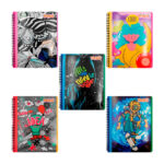 1pza Cuaderno profesional de 70 hojas, de 20x25 cms, hoja cuadriculada y estampado infantil, variedad de diseños / titiko / 70 hojas