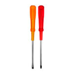 1pza desarmador - destornillador de cruz o plana con punta magnética, mango de plástico rígido antideslizante, variedad de colores / tl40957