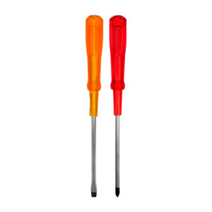 1pza desarmador - destornillador de cruz o plana con punta magnética, mango de plástico rígido antideslizante, variedad de colores / tl40957
