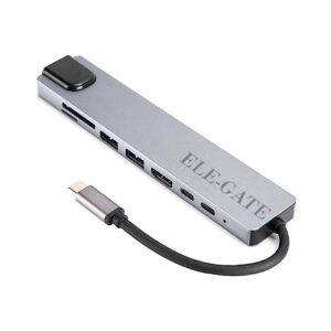 Hub de alta velocidad usb 3.0 con 8 puertos y salida tipo c / wi.180