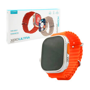 1pza Reloj inteligente / smartwatch cuadrado, inalámbrico, de 2.01 pulgadas, con 1 correa de caucho y cargador magnético, variedad de colores y funciones / x80 ultra gold / kbod