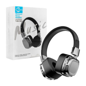 Diadema inalámbrica bluetooth yisen con diseño plegable y cubiertos de piel sintética, variedad de colores / wireless stereo headset / yjs-101