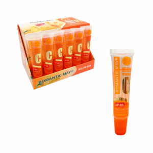1pza lip gloss con extracto y aroma de naranja ideal para la hidratación de los labios / lip gloss con vitamina c / romantic may high vitamin c / ln68-i30 / ln68-130