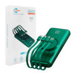 Power bank / batería portátil yisen con carga magnética, cable usb, v8, tipo c y lightning + 2 puertos usby tipo c, variedad de colores / yspb-08