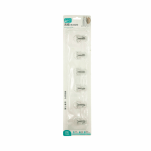 Blíster de sticker rectangular adhesivo con 6 mini ganchos multifuncionales en forma de flor / sticking hook / ytl-0528