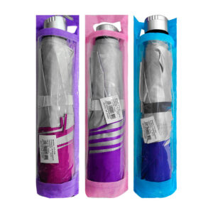 1pza Sombrilla / paraguas de bolsillo, pequeño, liso, con asa agarradera y mango ergonómico, variedad de colores / yty-303