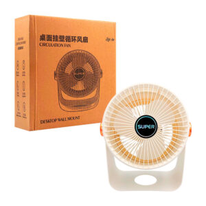 1pza Ventilador de escritorio de plástico, rotable, con 3 velocidades, batería recargable y entrada tipo c, variedad de usos / circulation fan / desktop wall mount