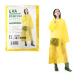 1pza Impermeable de plástico para adulto, con botones abrochables y capucha ajustable, variedad de colores / eva lightweight / raincoat / ty529