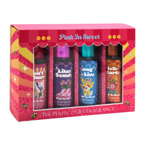 Kit de 4 perfumes fragancias mist pink in sweet con aromas dulces de 60mlx4 / the perfect gift fragrance / b0068-ck
