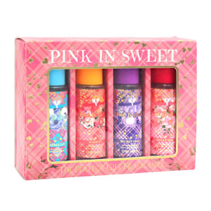 Kit de 4 perfumes fragancias mist pink in sweet con aromas florales de 60ml / the perfect gift fragrance / b0068-ges