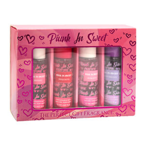 Kit de 4 perfumes fragancias mist pink in sweet con aromas dulces de 60ml /  the perfect gift fragrance / b0068-my