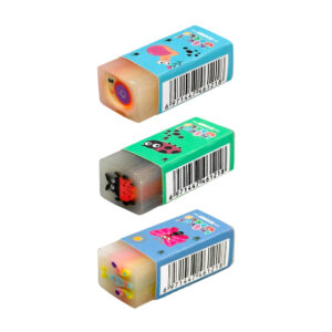 1pza borrador - goma rectangular con diseño estampado de animales e insectos, variedad de diseños y colores / b8559 / 8102 / insect world / eraser