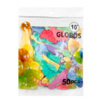 Paquete con 50 globos de látex de 10 pulgadas de colores surtidos / bo-706 / bo feliz