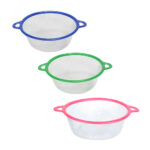 Colador - escurridor pequeño de plástico con 2 asas, 20 cm, variedad de colores / utensilios de cocina / bk20 / coladera
