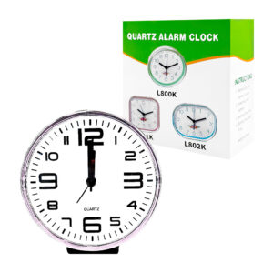 Reloj despertador de escritorio con números grandes, variedad de colores y formas / quartz alarm clock / nz-lp800 / l800k / l801k / l802k