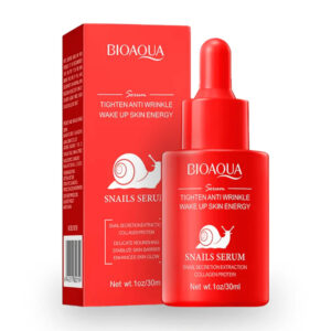 Serum bioaqua con baba de caracol anti arrugas y estabilizador de ph de la piel, 30ml / snails serum / bqy43504 / bqy4304g